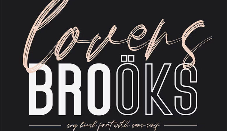 Lovers Brooks Font