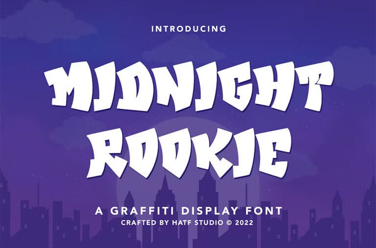 Midnight Rookie Font - FreeDaFonts