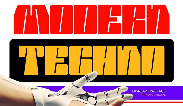 Modern Techno Font