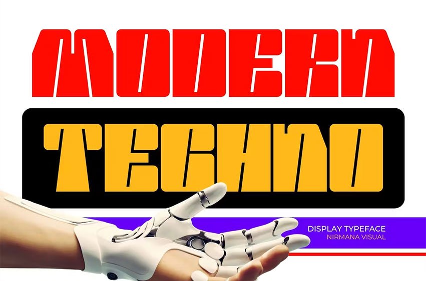 Modern Techno Font