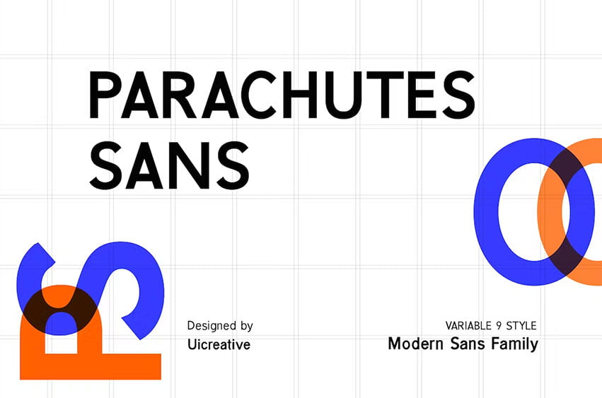 Parachutes Font