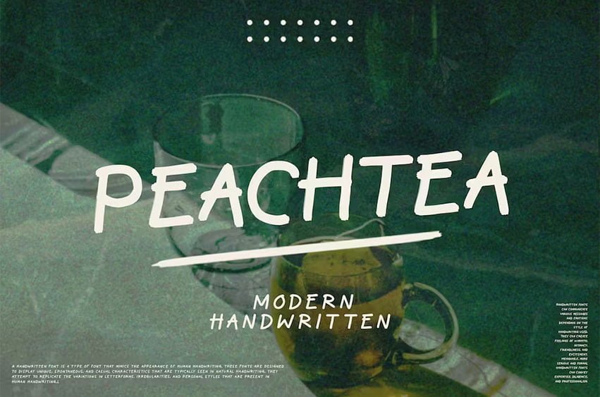 Peachtea Font