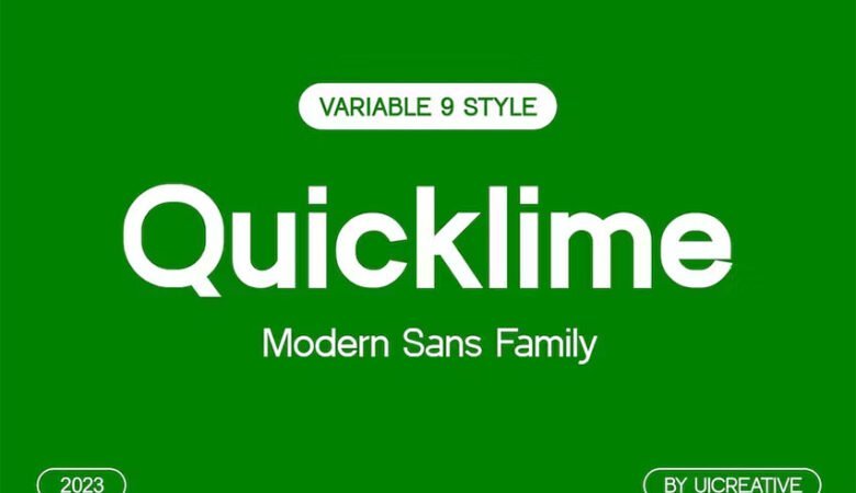 Quicklime Font