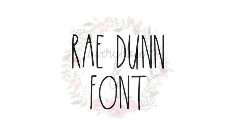 Rae Dunn Font