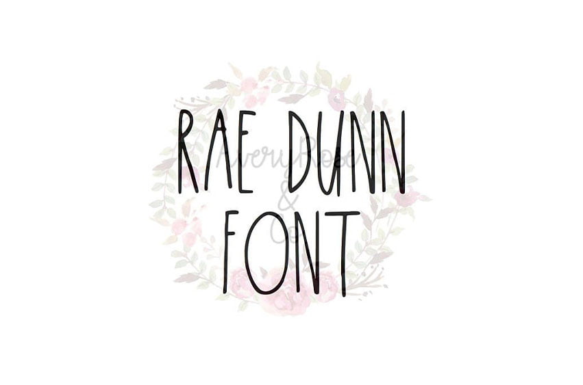 Rae Dunn Font - FreeDaFonts