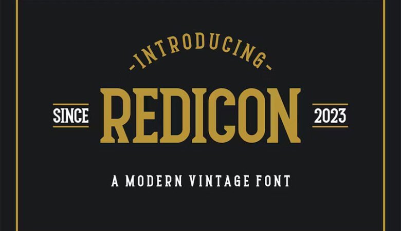 Redicon Font