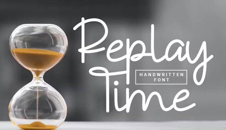 Replay Time Font