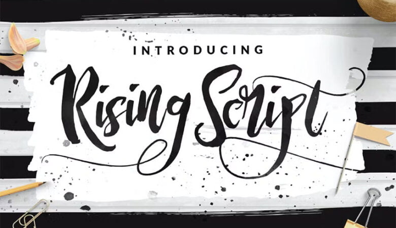 Rising Script Font