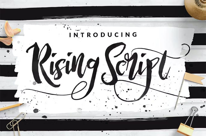 Rising Script Font