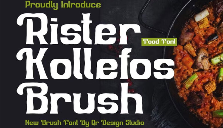 Rister Kollefos Brush Font