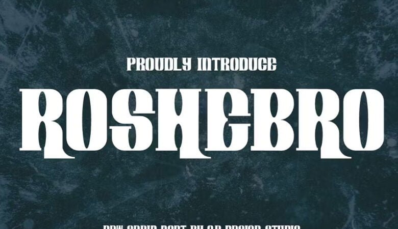 Roshebro Font