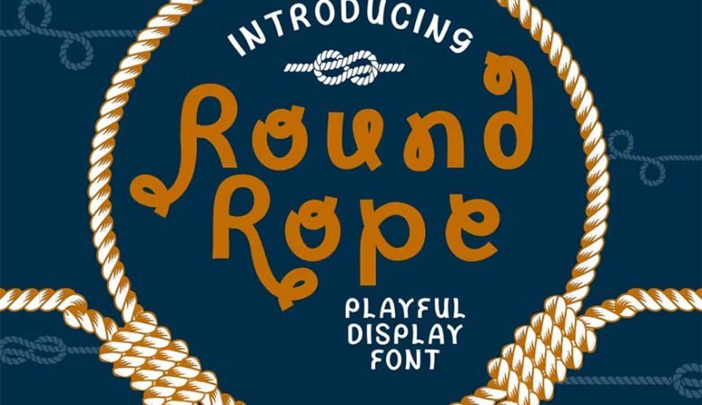 Round Rope Font