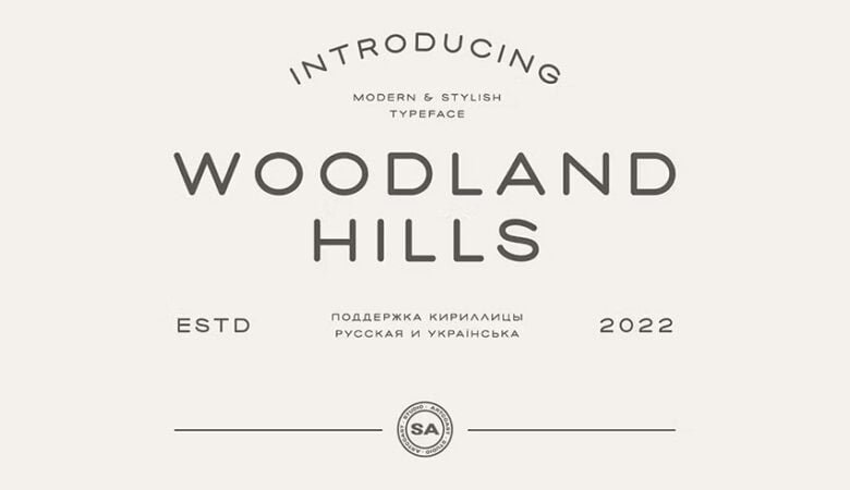 SA Woodland Hills Font