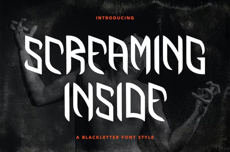 Screaming Inside Font - Freedafonts