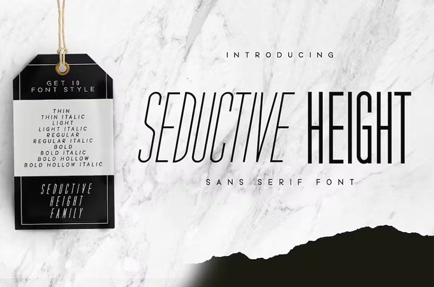 Seductive Height Font