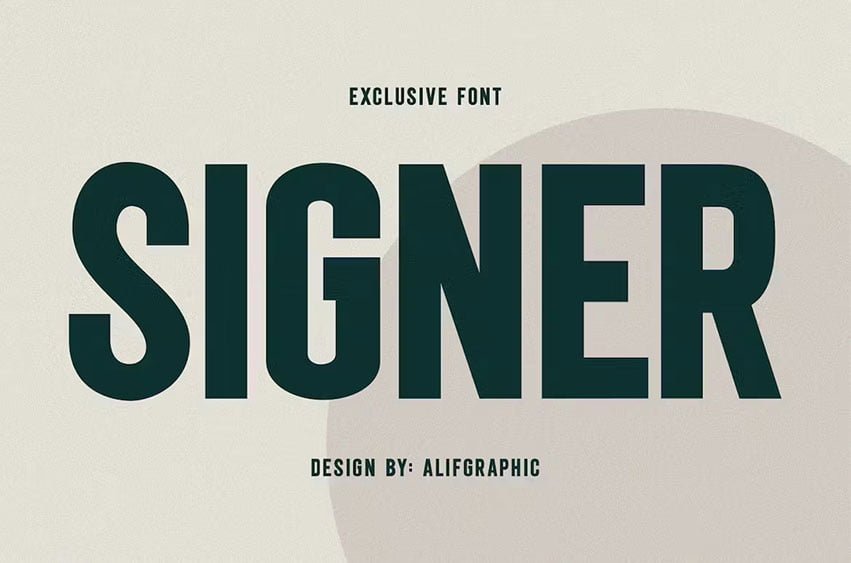 Signer Font