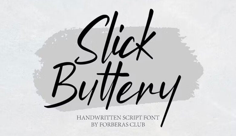 Slick Buttery Font
