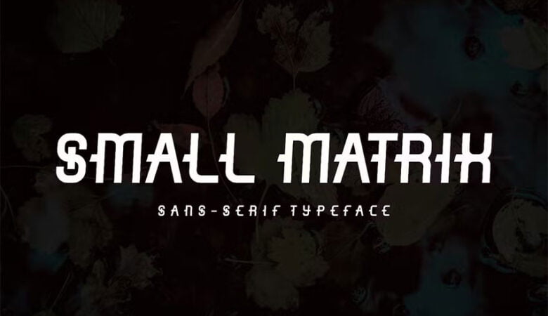 Small Matrix Font