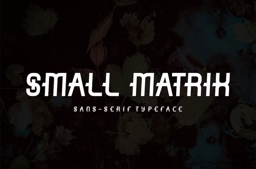 Small Matrix Font