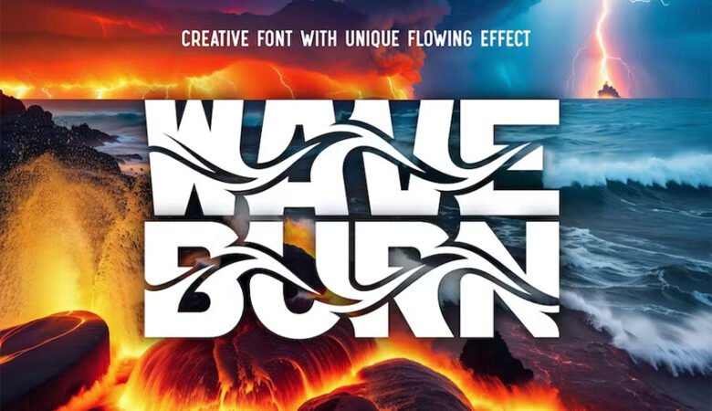 Wave Burn Font