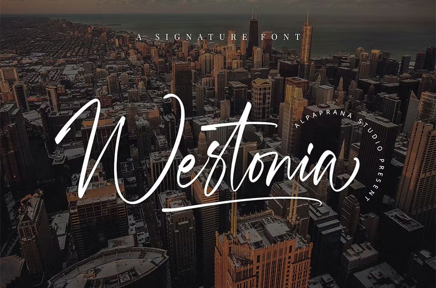 Westonia Font - FreeDaFonts