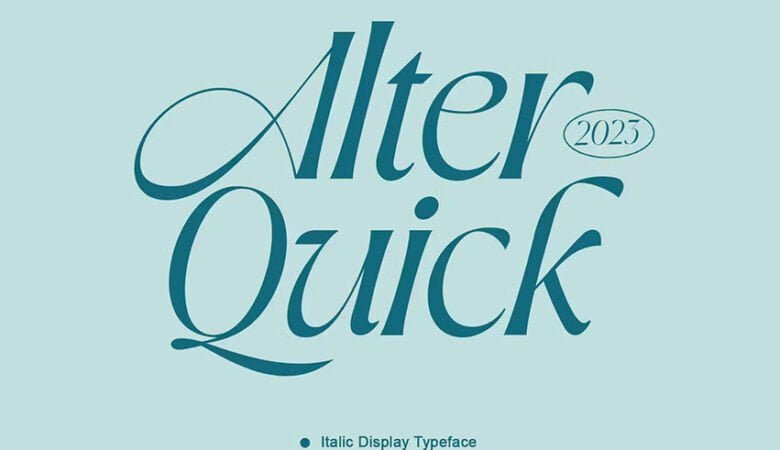 Alter Quick Font