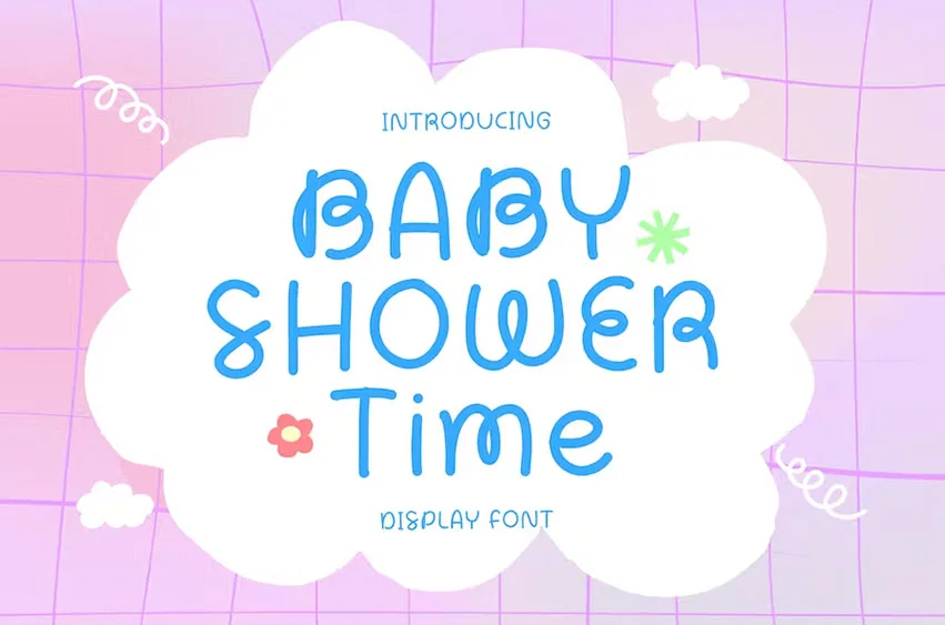 Baby Shower Time Font