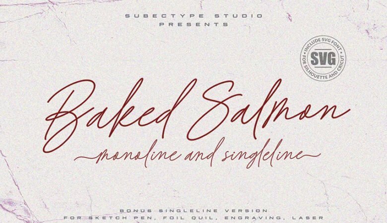 Baked Salmon Font
