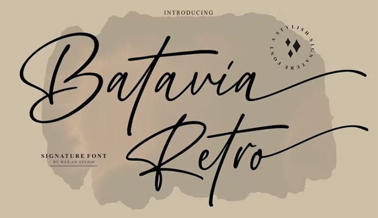 Batavia Retro Font