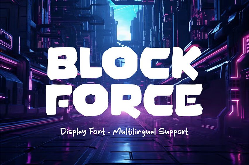 Block Force Font