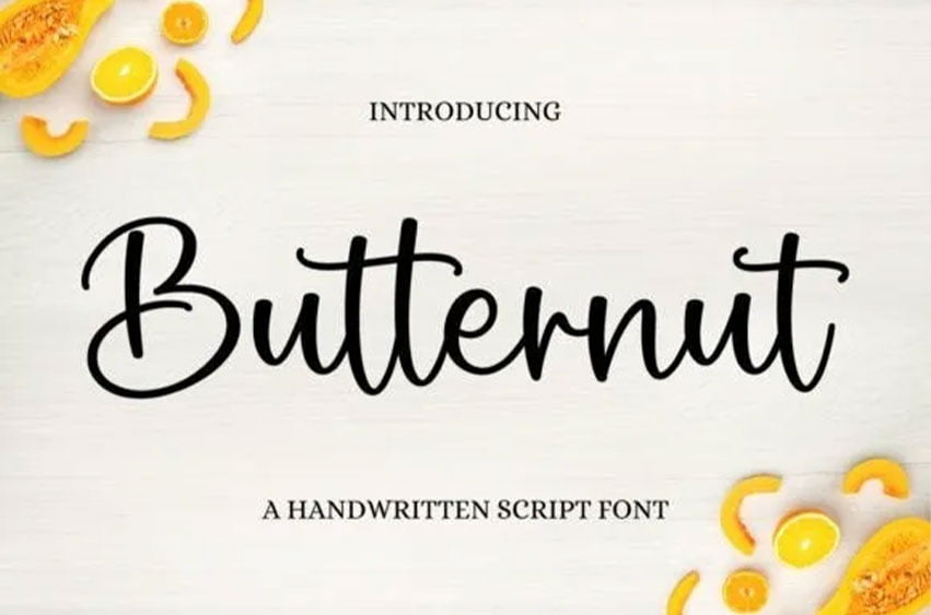 Butternut Font - FreeDaFonts
