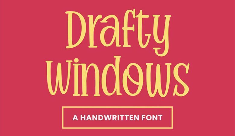 Drafty Windows Font