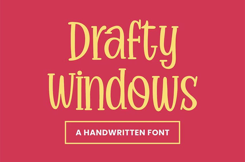 Drafty Windows Font