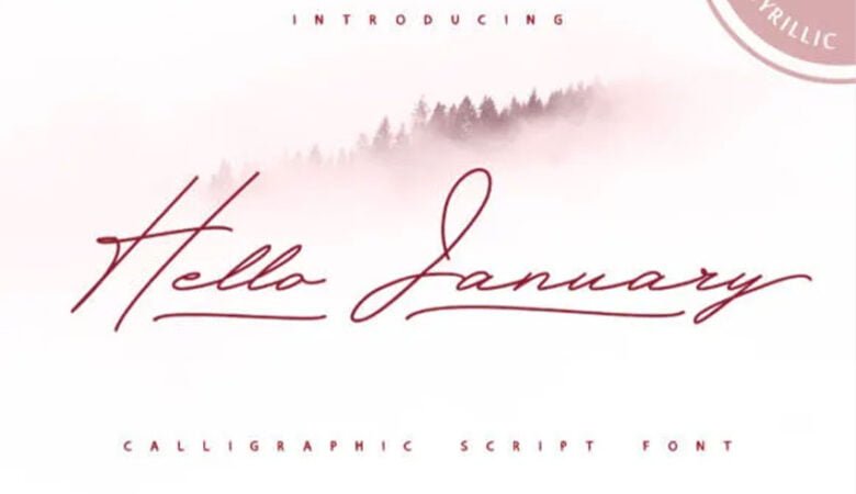 Hello January Font