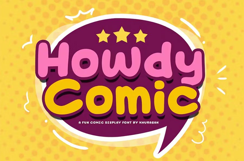 Howdy Comic Font