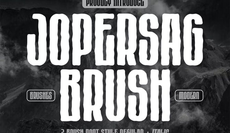 Jopersag Brush Font