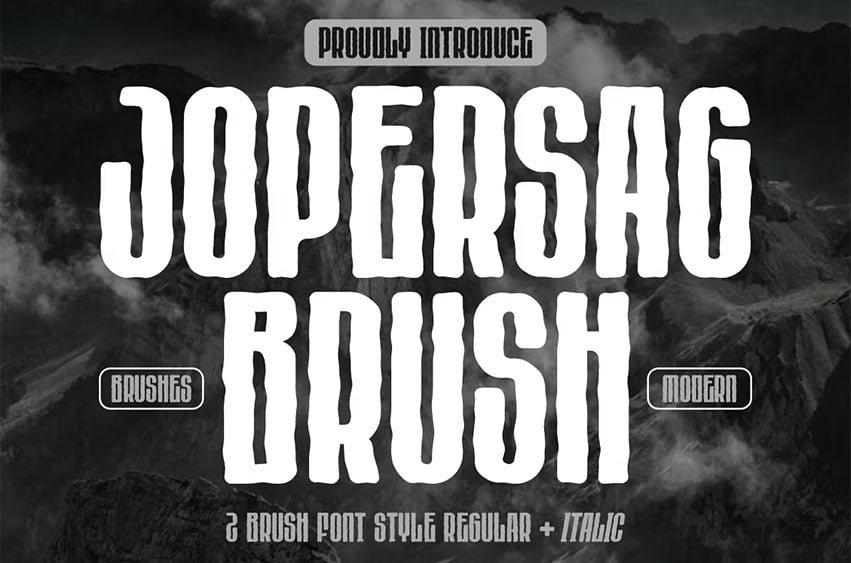 Jopersag Brush Font