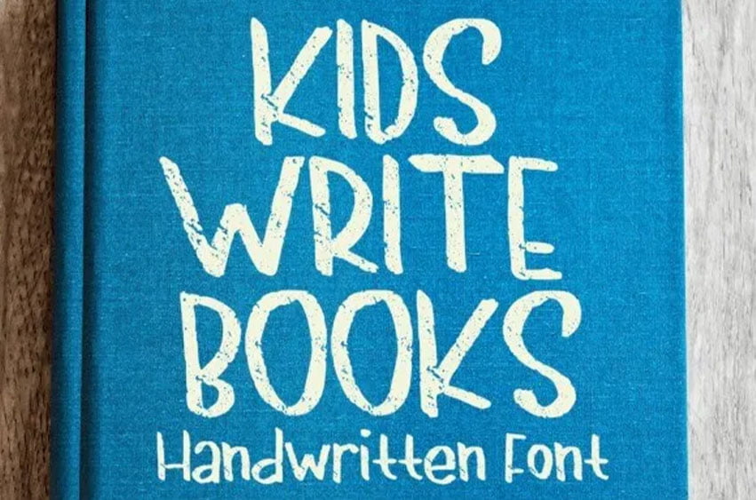 Kids Write Books Font FreeDaFonts