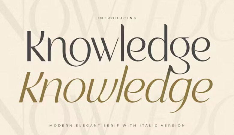 Knowledge Font