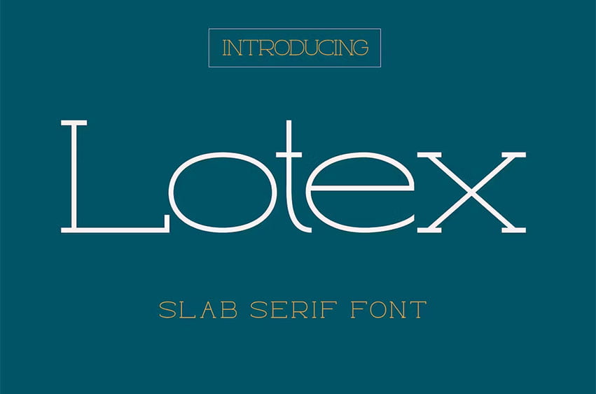 Lotex Font