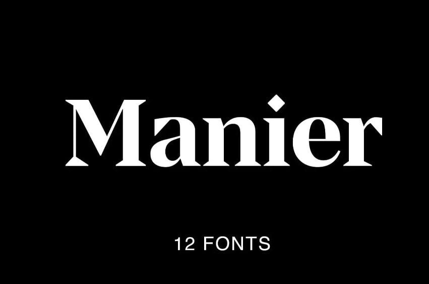 Manier Font