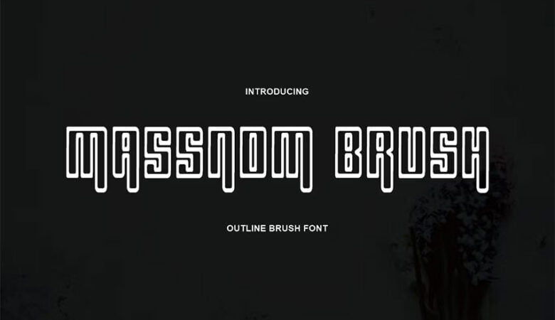 Massnom Brush Font