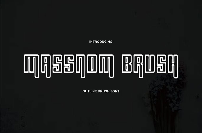 Massnom Brush Font
