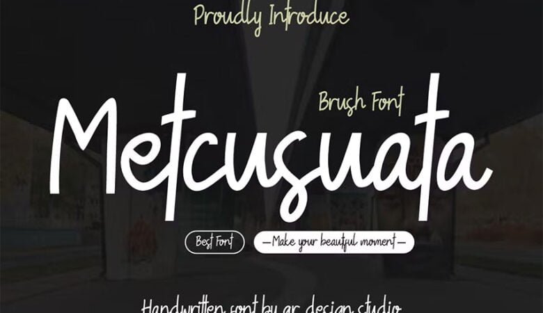 Metcusuata Font