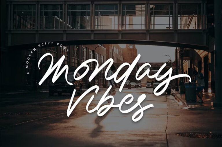 Monday Vibes Font - FreeDaFonts