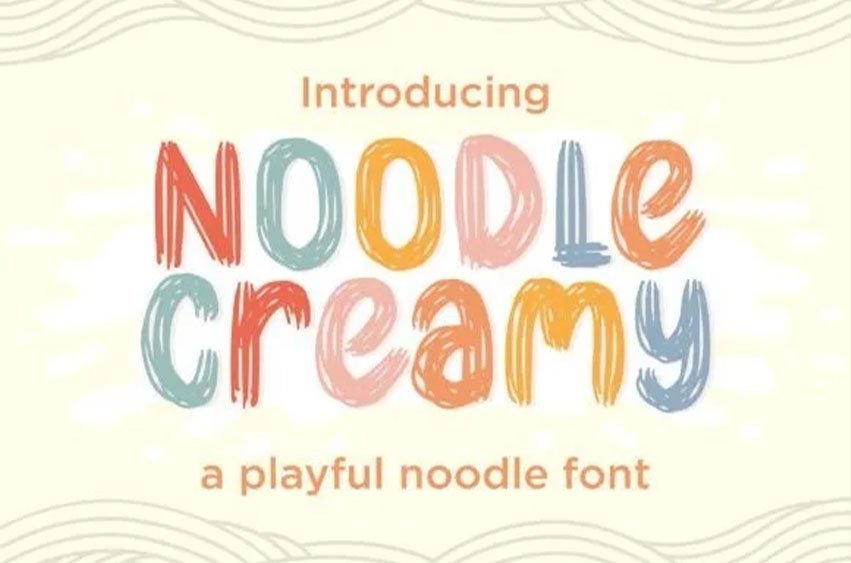 Noodle Creamy Font