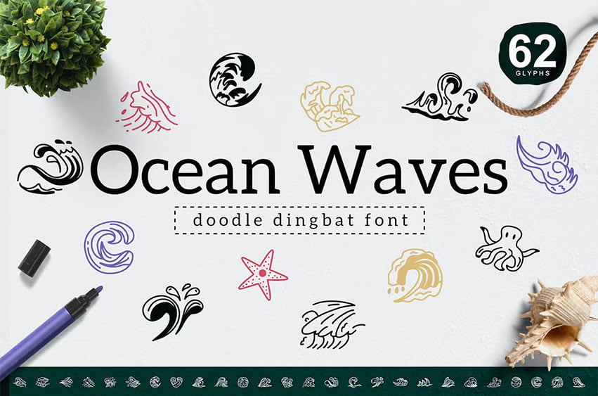 Ocean Waves Font