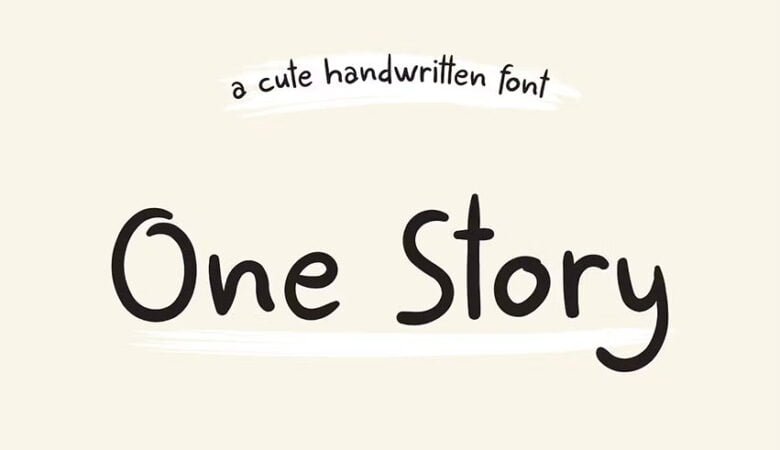 One Story Font