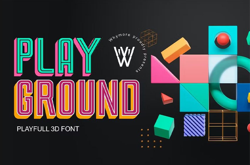 Play Ground 3D Font