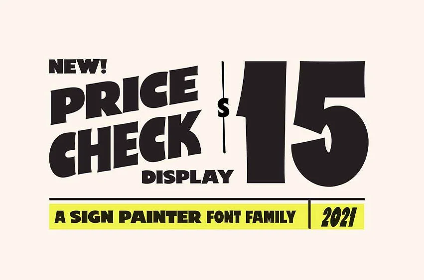 Price Check Font